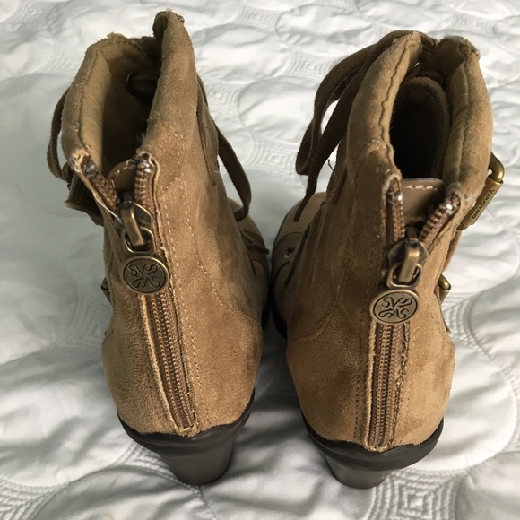 suede boot wedges - Picture 2 of 6